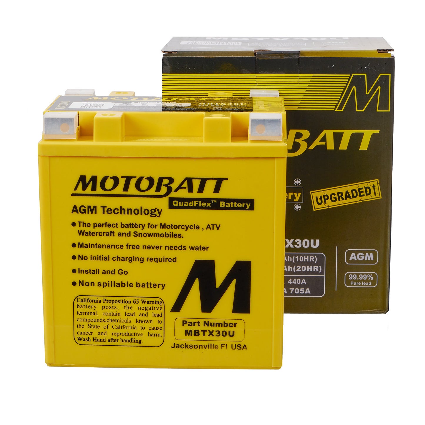 Motobatt Battery Quadflex AGM - MBTX30U