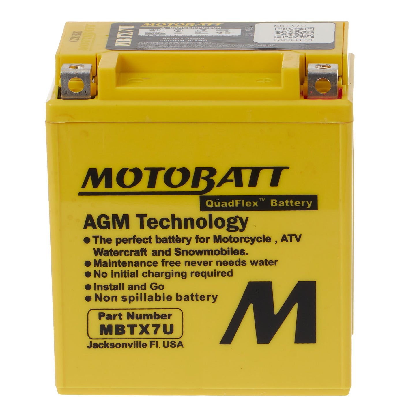 Motobatt Battery Quadflex AGM - MBTX7U