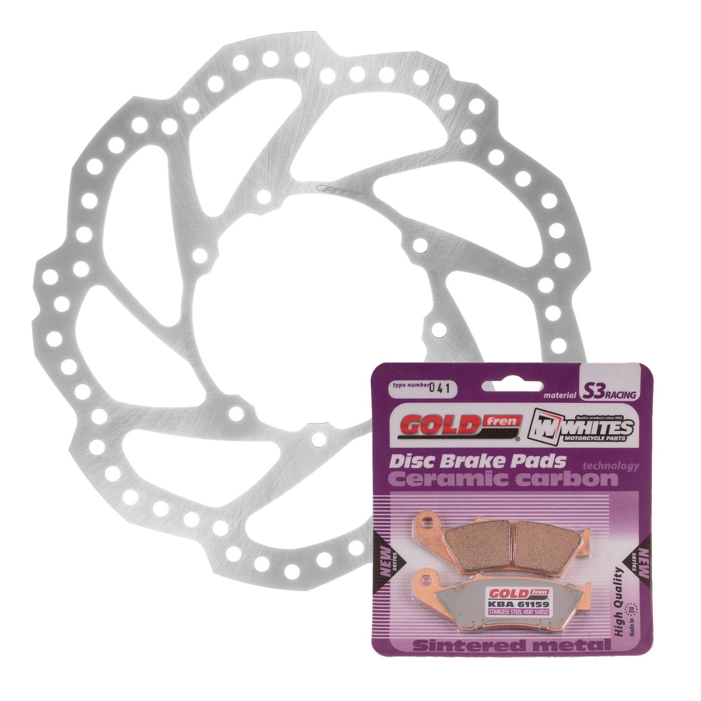 Brake Disc & Pad Front Kit - Honda CRF450R \'15-\'20 - Wave