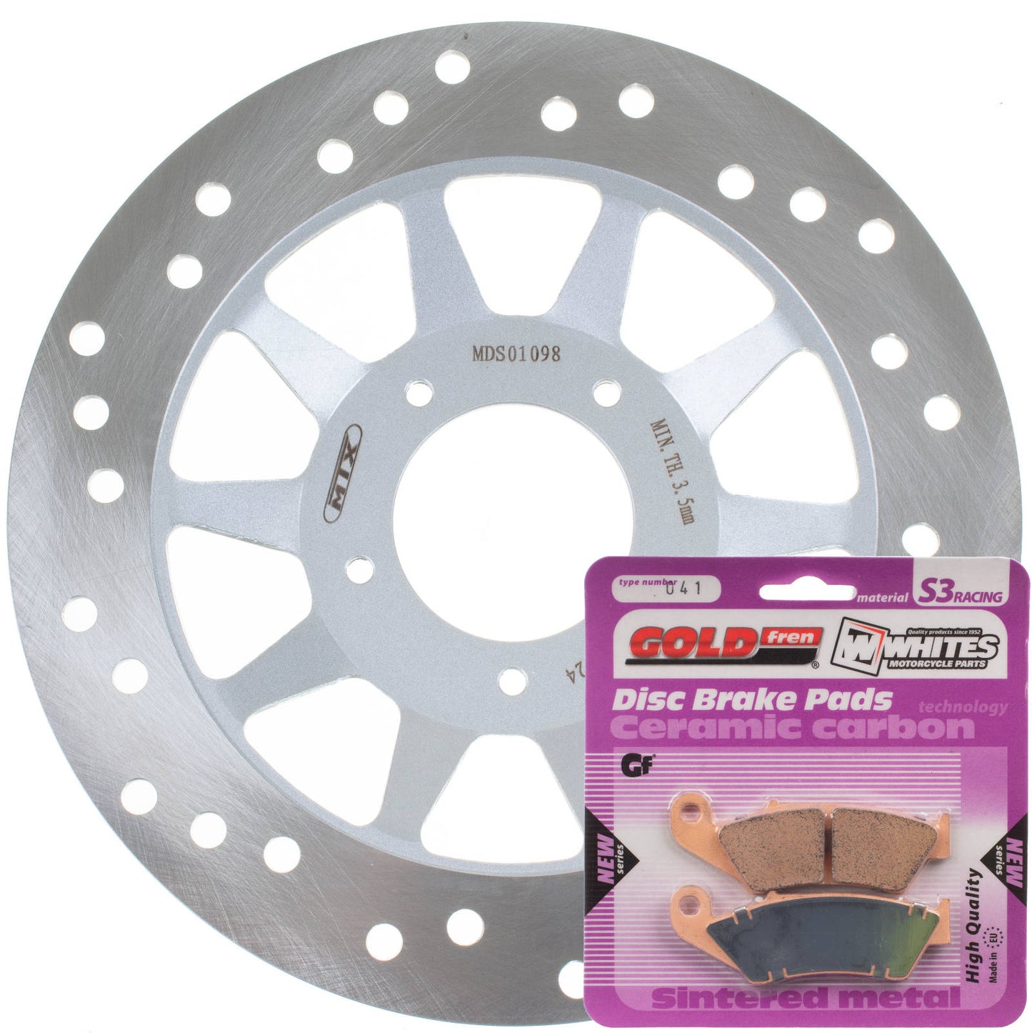 BRAKE DISC & PAD FRONT KIT - HON XR150L 14-20