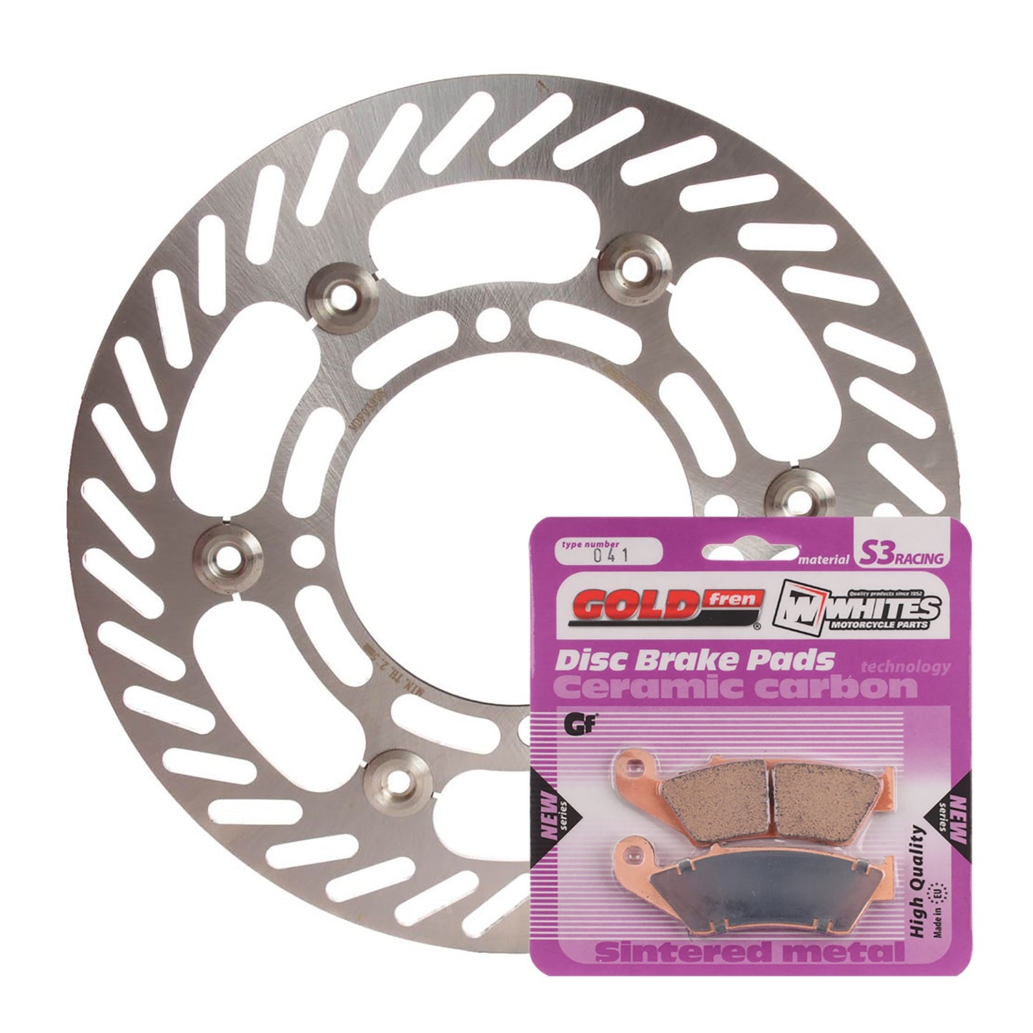Brake Disc & Pad Front Kit - Kawasaki KX250F \'04-\'05