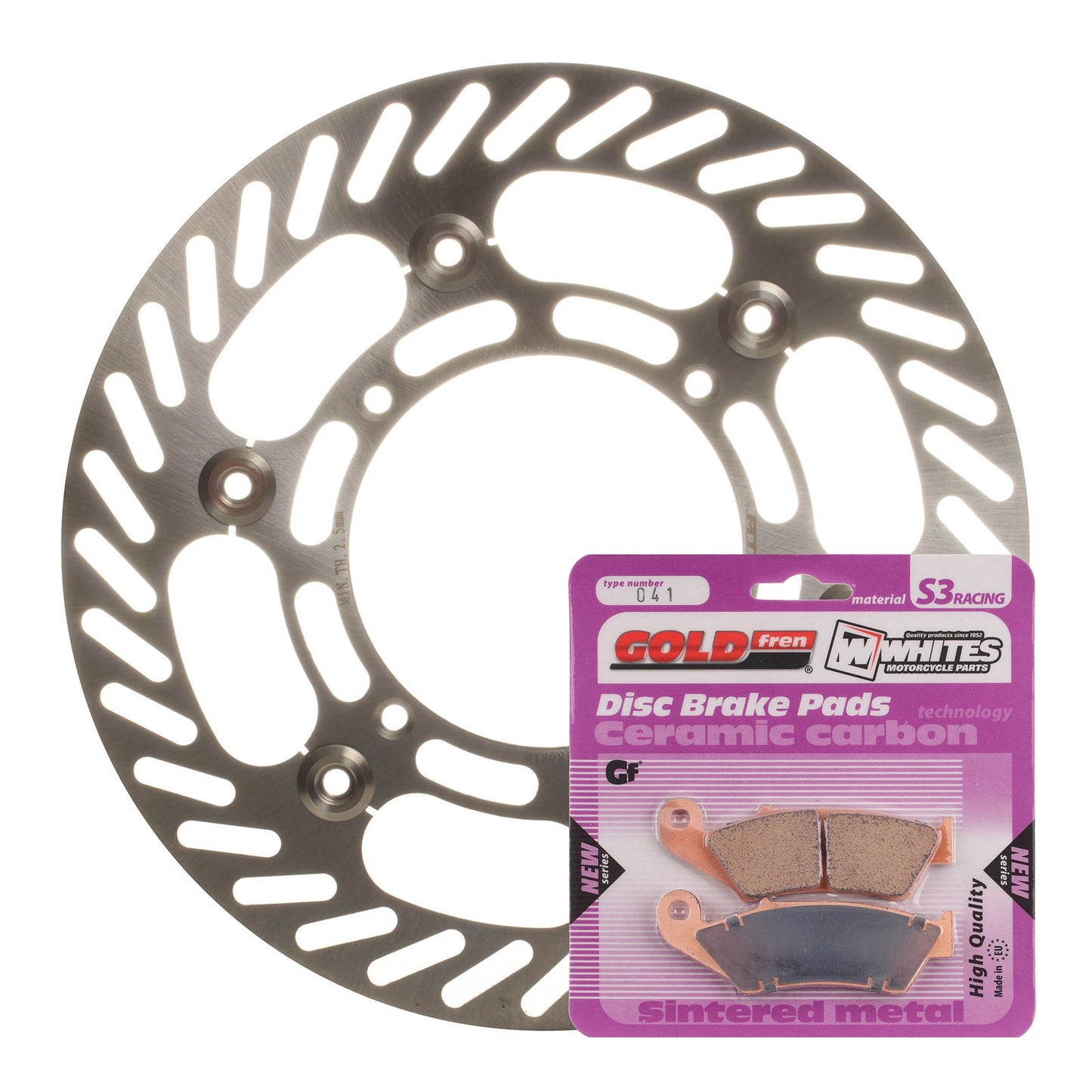 Brake Disc & Pad Front Kit - Kawasaki KX250F \'04-\'05