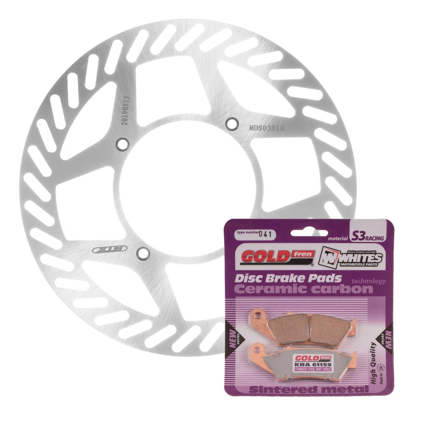 Brake Disc & Pad Front Kit - Kawasaki KLX300R \'97-\'08