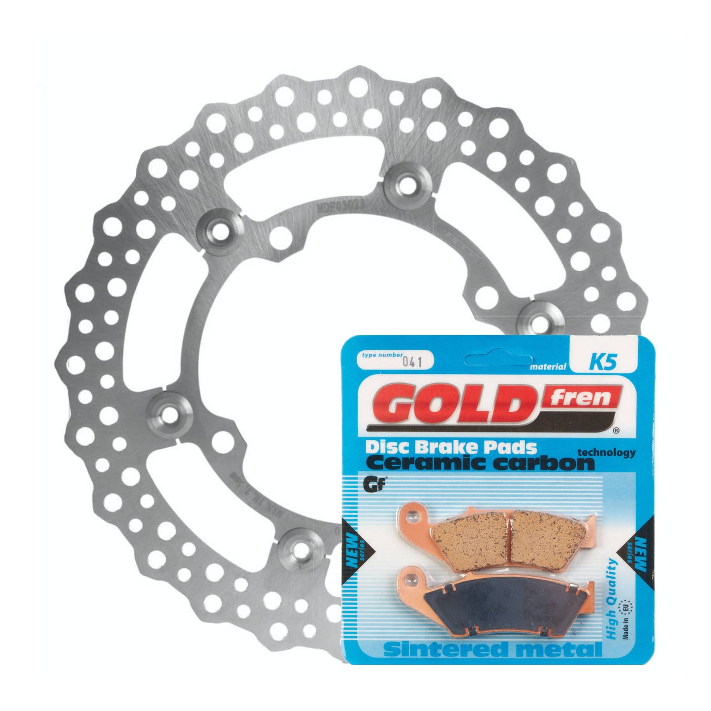 Brake Disc & Pad Front Kit - Kawasaki KX125 \'06-\'08