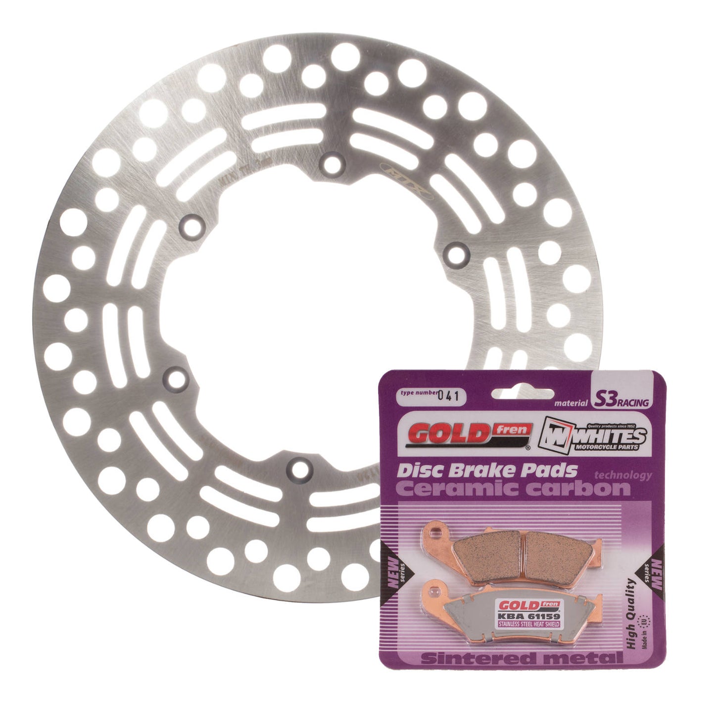 Brake Disc & Pad Front Kit - Suzuki DRZ400E \'00-\'20