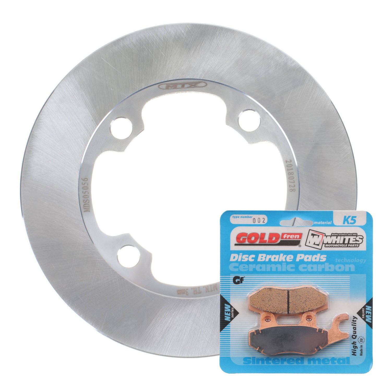BRAKE DISC & PAD FRONT KIT - SUZ LTF300F 02-20 - LEFT