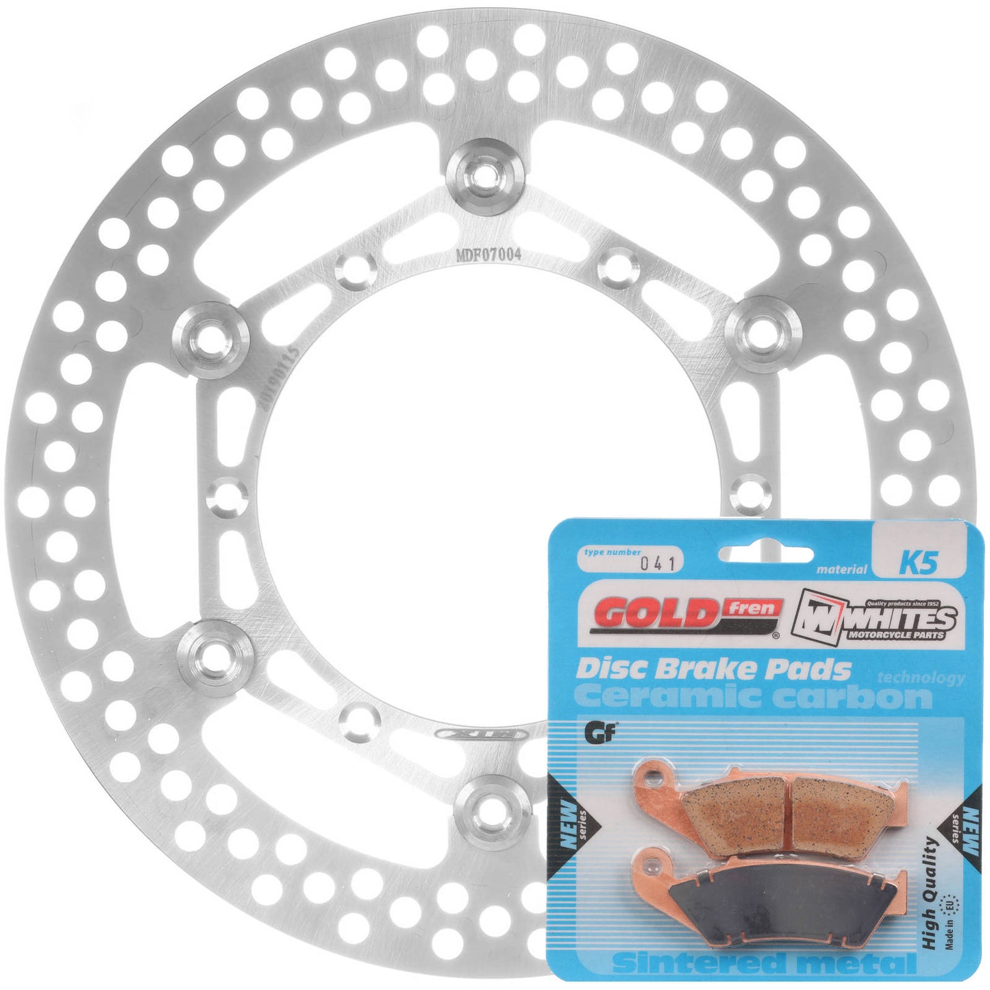 Brake Disc & Pad Front Kit - Suzuki RM125 \'96-\'11
