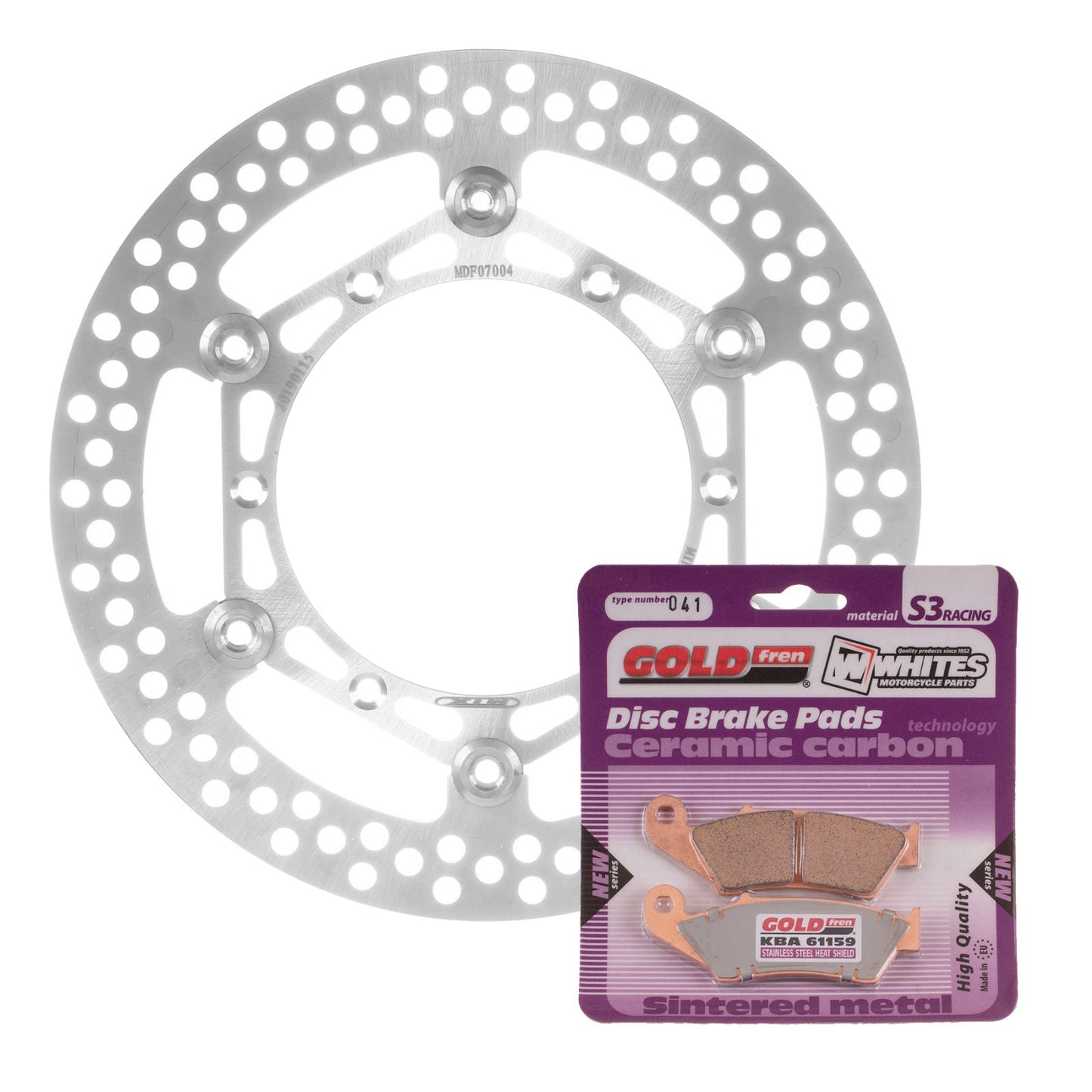 Brake Disc & Pad Front Kit - Yamaha YZ250F \'01-\'06
