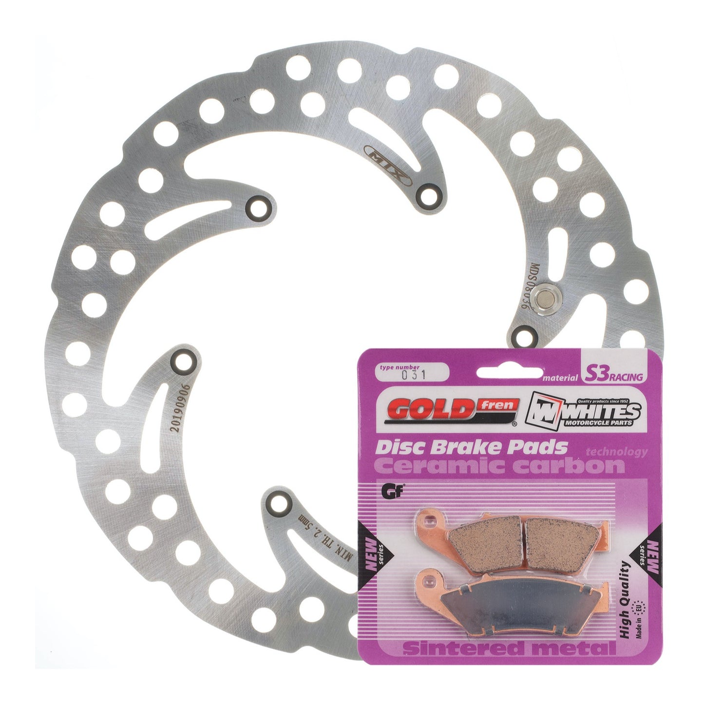 Brake Disc & Pad Front Kit - KTM 300 EXC \'98-\'03 - Wave