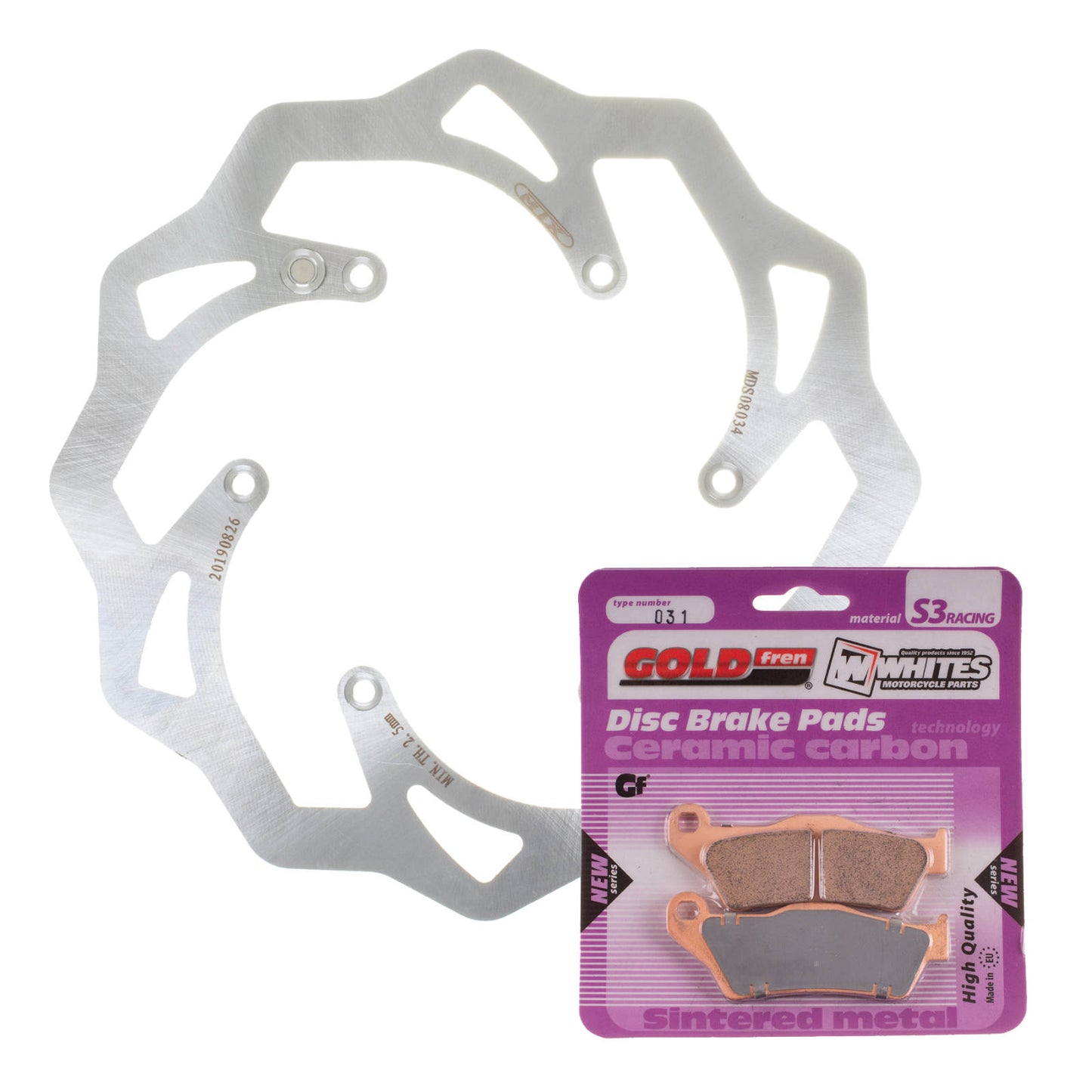 Brake Disc & Pad Front Kit - KTM 500 EXC \'12-\'16 - Wave