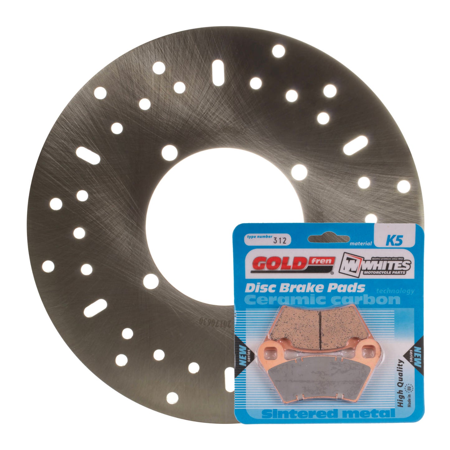 BRAKE DISC & PAD FRONT KIT - POL RANGER 570 MID SIZE 14-17