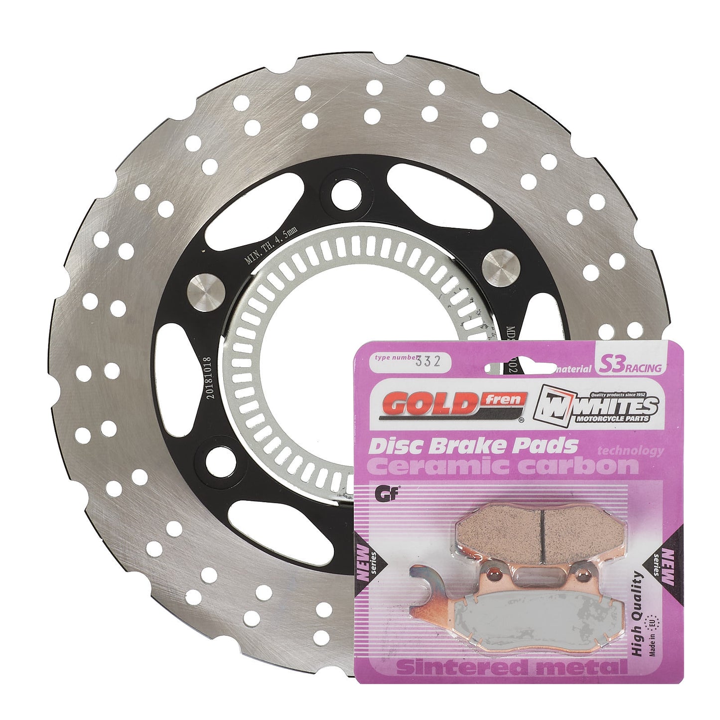 Brake Disc & Pad Rear Kit - Kawasaki EX300 Ninja ABS \'13-\'15