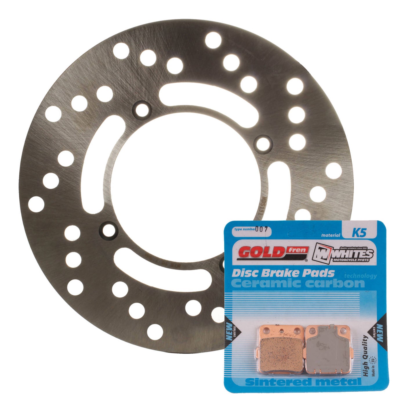 BRAKE DISC & PAD REAR KIT - YAM YZ85 / LW 02-20
