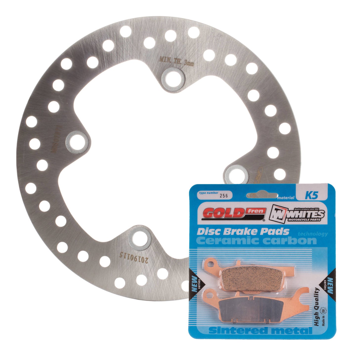 BRAKE DISC & PAD REAR KIT - YAM YFM700FA 07-13