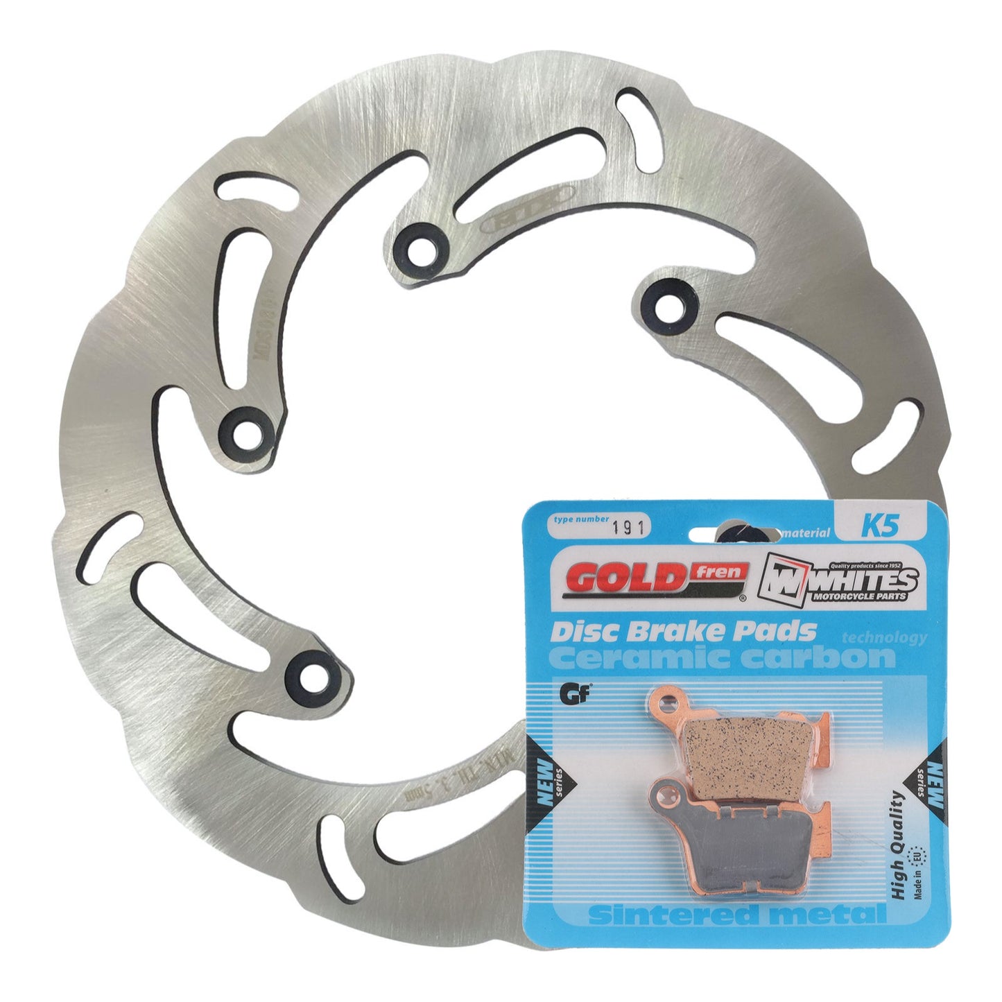 BRAKE DISC & PAD REAR KIT - KTM 450 SX-F 07-19 - WAVE