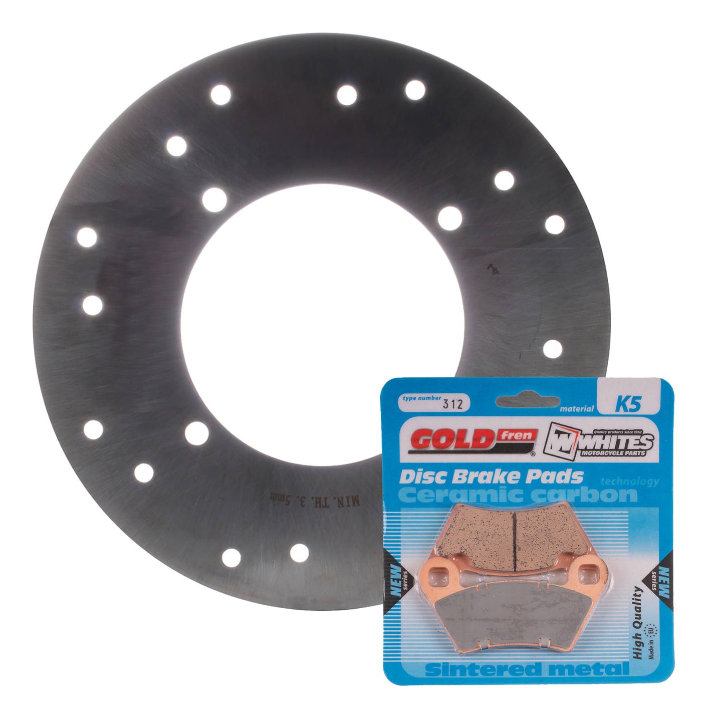 BRAKE DISC & PAD REAR KIT - POL ACE 570 HD 16-18