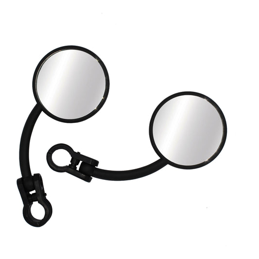 Whites Mirror Pair Universal Folding Enduro 7/8\" Black
