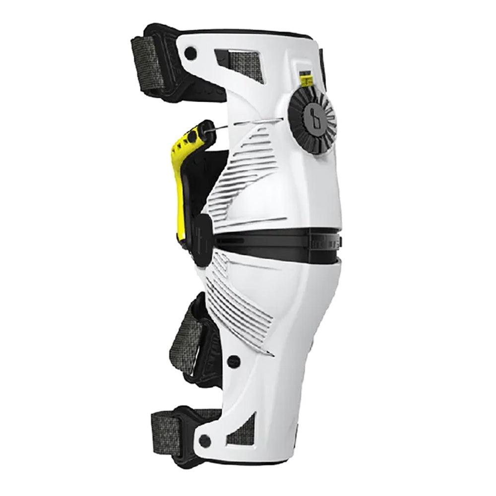 MOBIUS X8 KNEE BRACES (PAIR) - WHITE/YELLOW SERCO PTY LTD sold by Cully's Yamaha