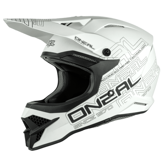 ONEAL 2023 3 SERIES SOLID HELMET - FLAT WHITE CASSONS PTY LTD sold by Cully's Yamaha