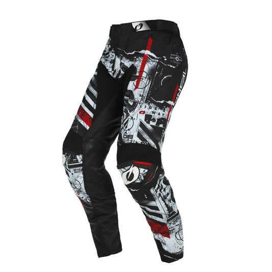 ONEAL MAYHEM SCARZ PANTS - BLACK/WHITE CASSONS PTY LTD sold by Cully's Yamaha 