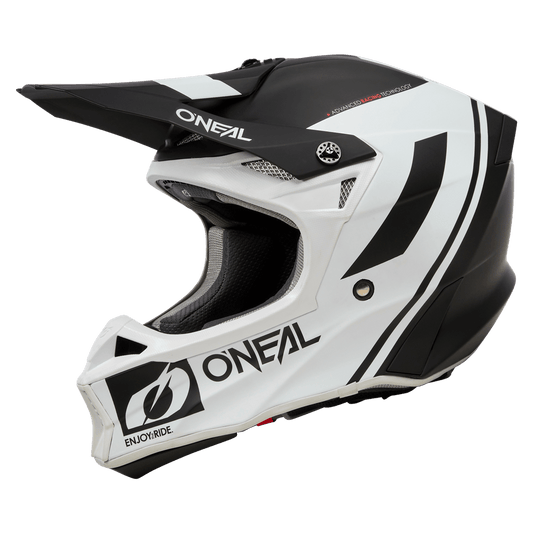 ONEAL 2023 10 SERIES FLOW HELMET - BLACK/WHITE CASSONS PTY LTD sold by Cully's Yamaha