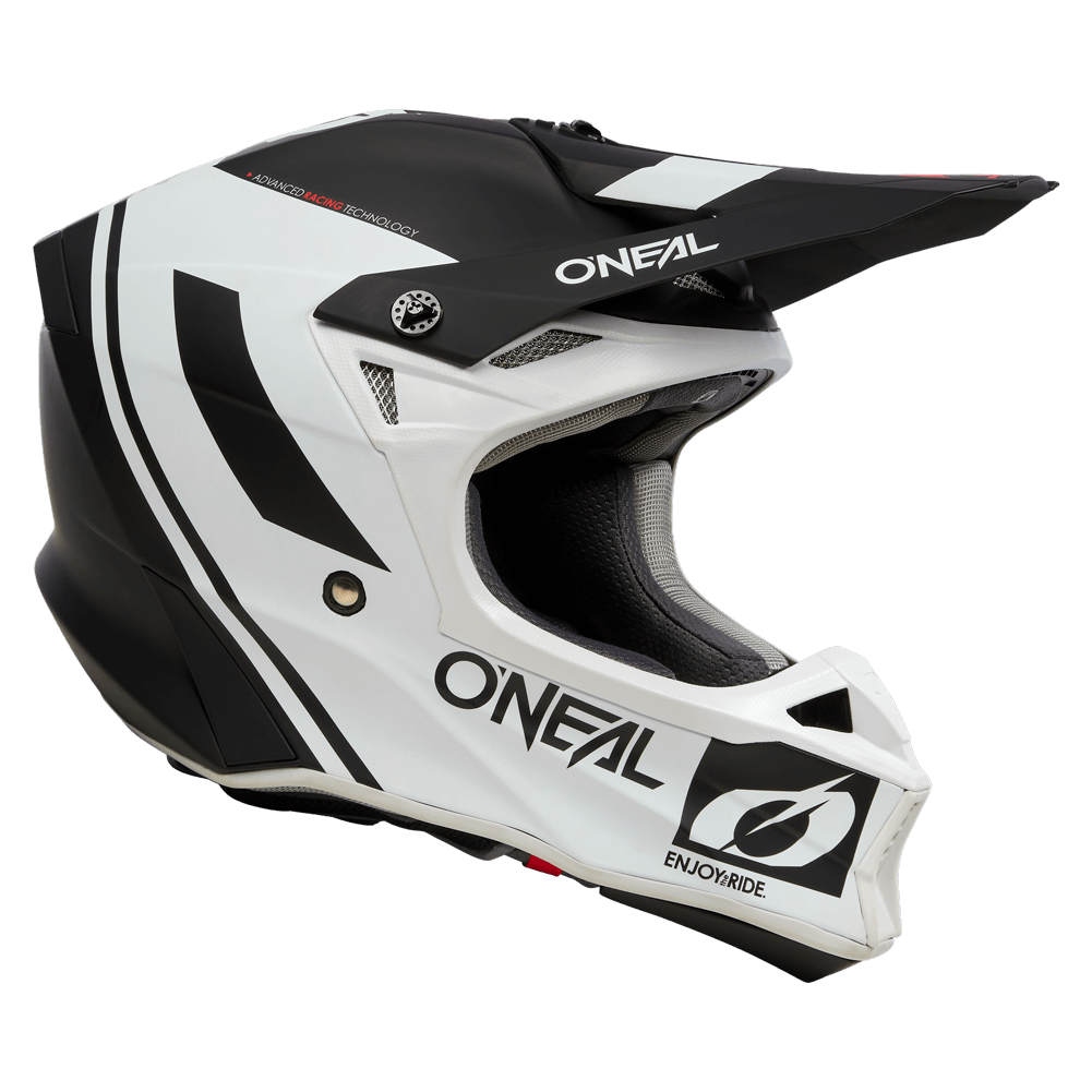 ONEAL 2023 10 SERIES FLOW HELMET - BLACK/WHITE CASSONS PTY LTD sold by Cully's Yamaha