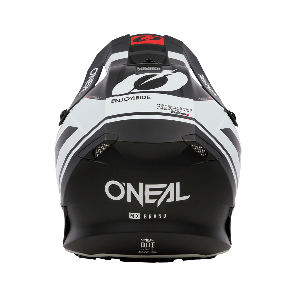 ONEAL 2023 10 SERIES FLOW HELMET - BLACK/WHITE CASSONS PTY LTD sold by Cully's Yamaha