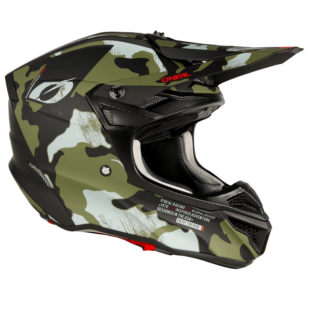ONEAL 2023 5 SERIES CAMO HELMET - BLACK/GREEN CASSONS PTY LTD sold by Cully's Yamaha