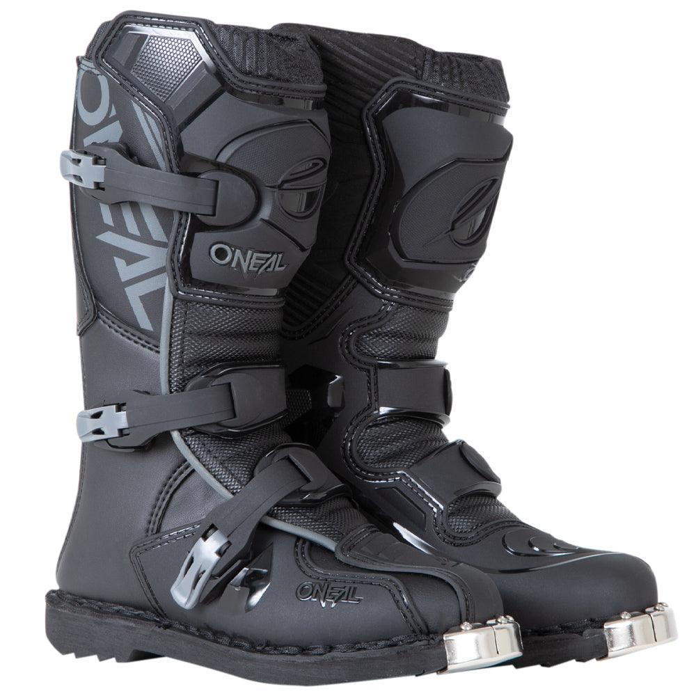 ONEAL ELEMENT YOUTH BOOTS - BLACK CASSONS PTY LTD sold by Cully's Yamaha