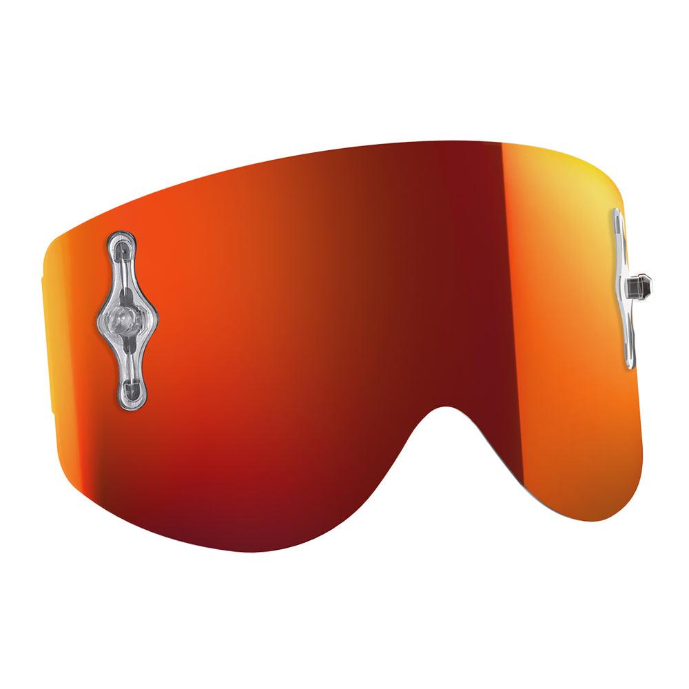 SCOTT RECOIL XI/80'S SNG WORKS REPLACEMENT LENS - BLUE/ORANGE/PURPLE CHROME FICEDA ACCESSORIES sold by Cully's Yamaha