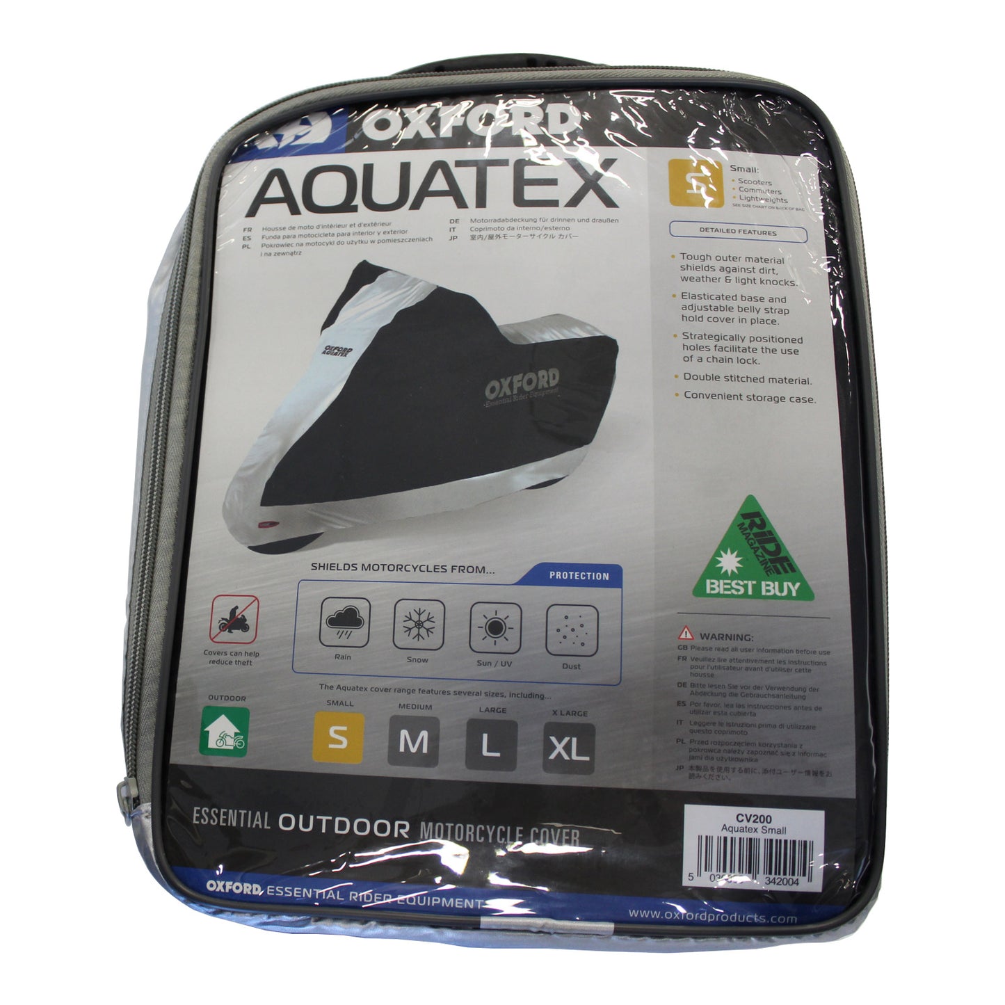Oxford Aquatex Motorcycle Cover - Scooter (S)