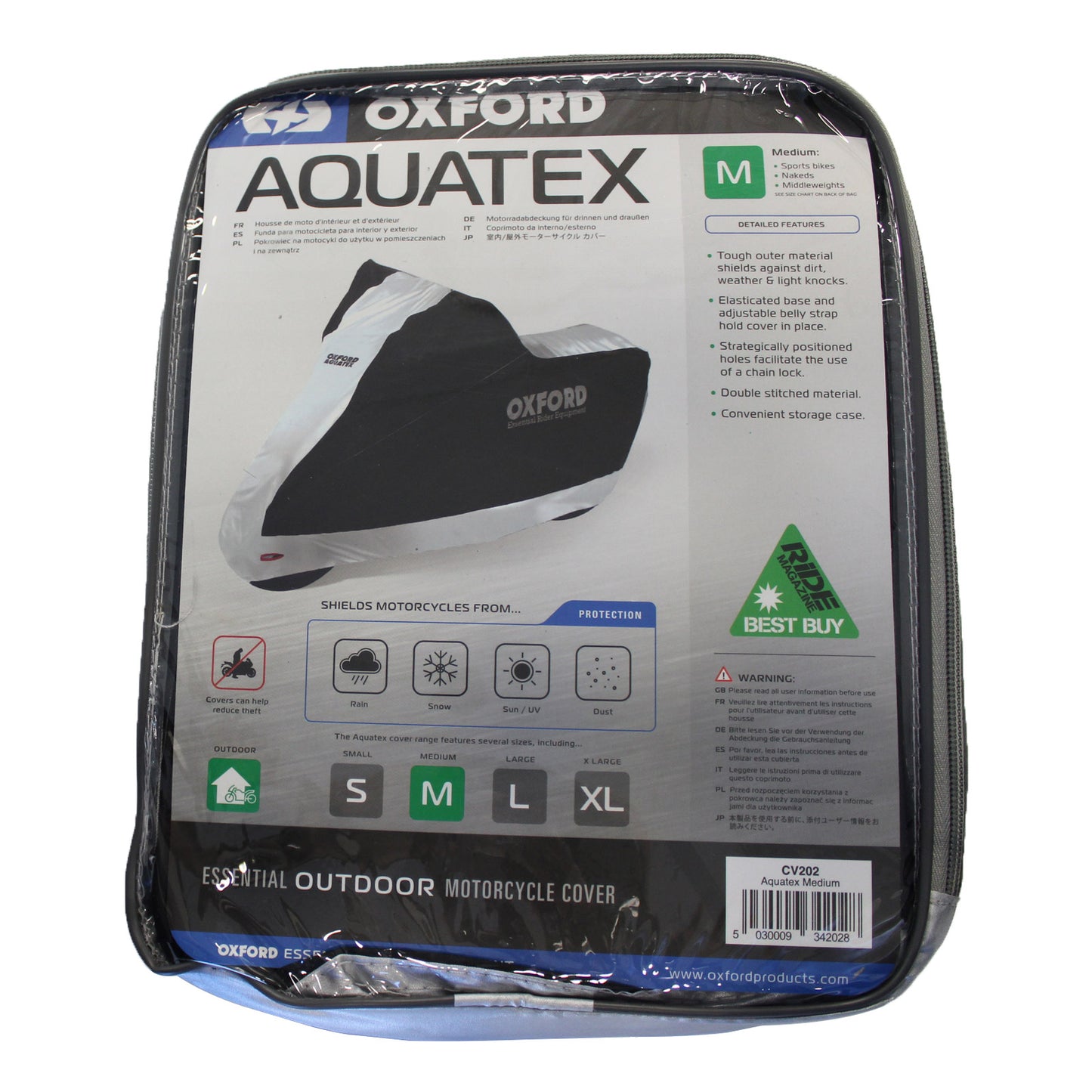 Oxford Motorcycle Cover Aquatex - M