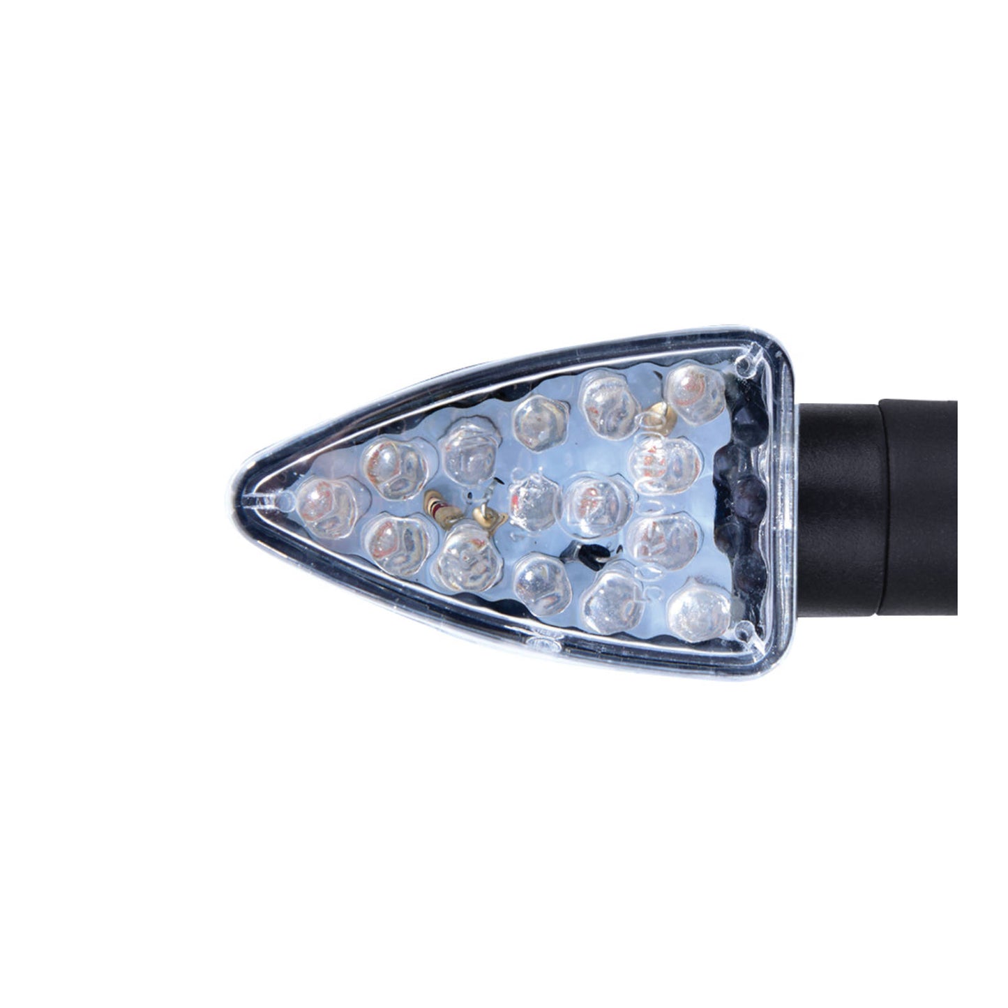 Oxford Arrow Indicator Short Stem Clear Lens - Black