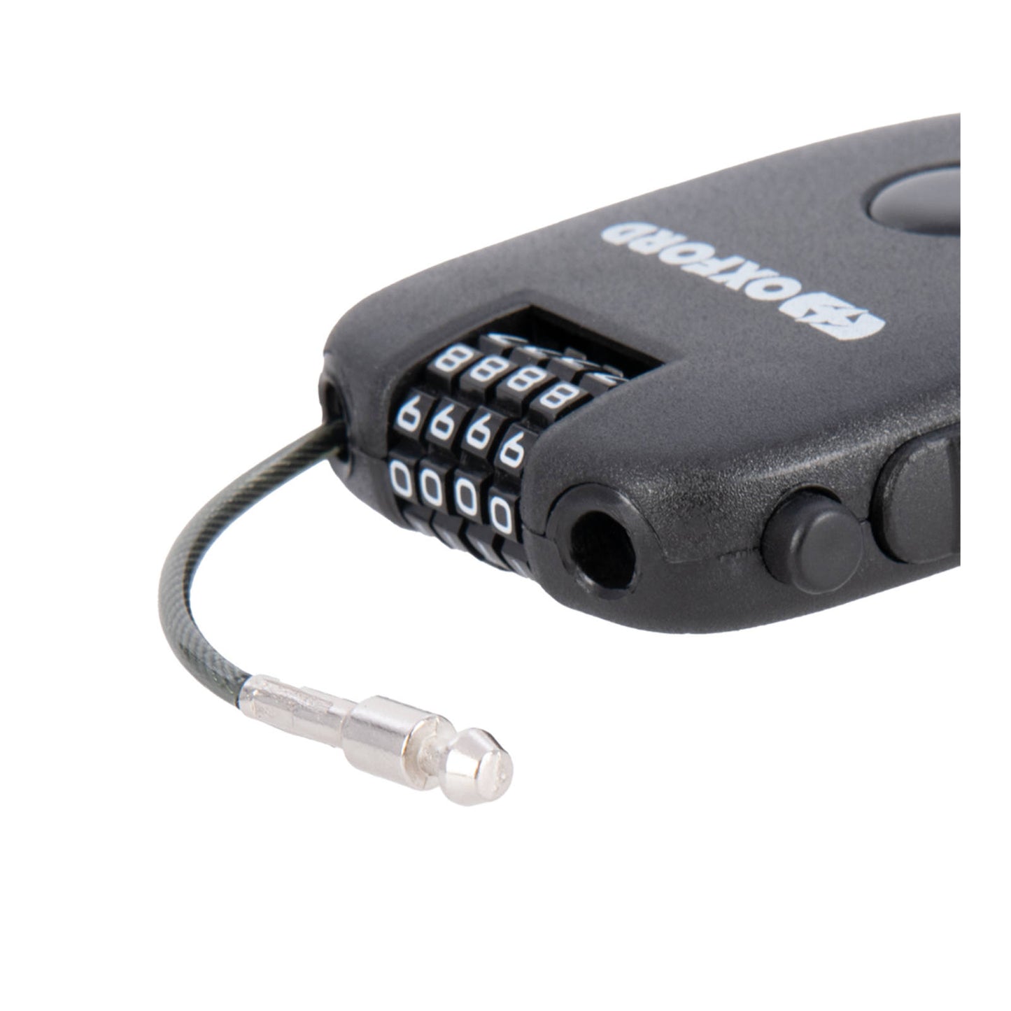 OXFORD RETRACTABLE COMBINATION CABLE LOCK 75CM BLACK