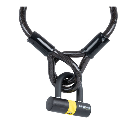 Oxford Loop Lock15 Cable Lock + Mini Shackle 15mm X 2.0m