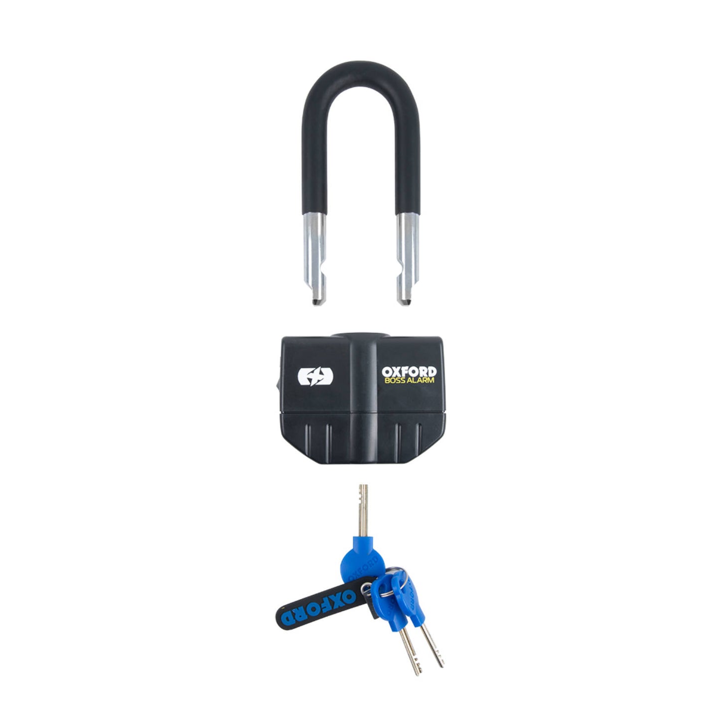 Oxford Boss Alarm 16mm Padlock - Black