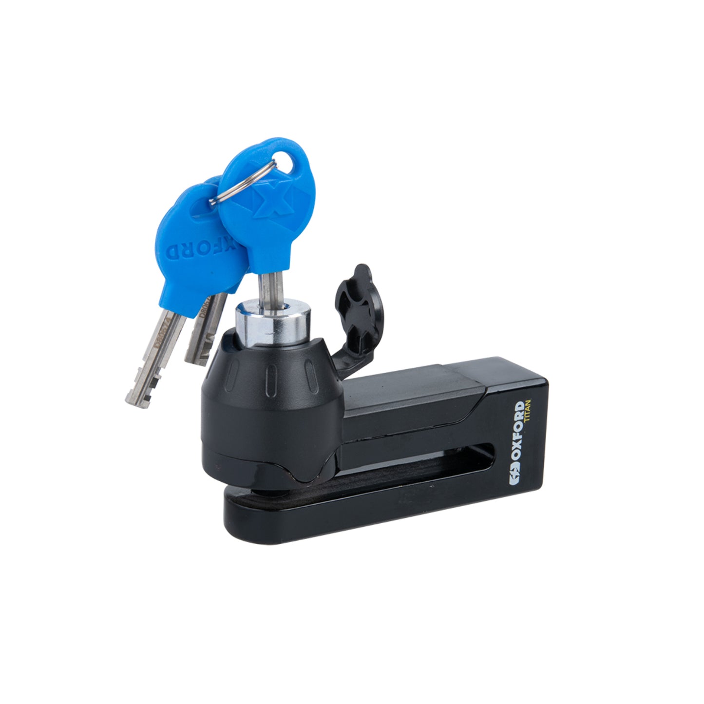 Oxford Titan 10mm Pin Disc Lock - Black, includes pouch