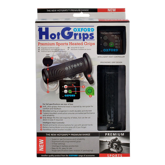 Oxford HotGrips®  Premium Sports with V8 Switch
