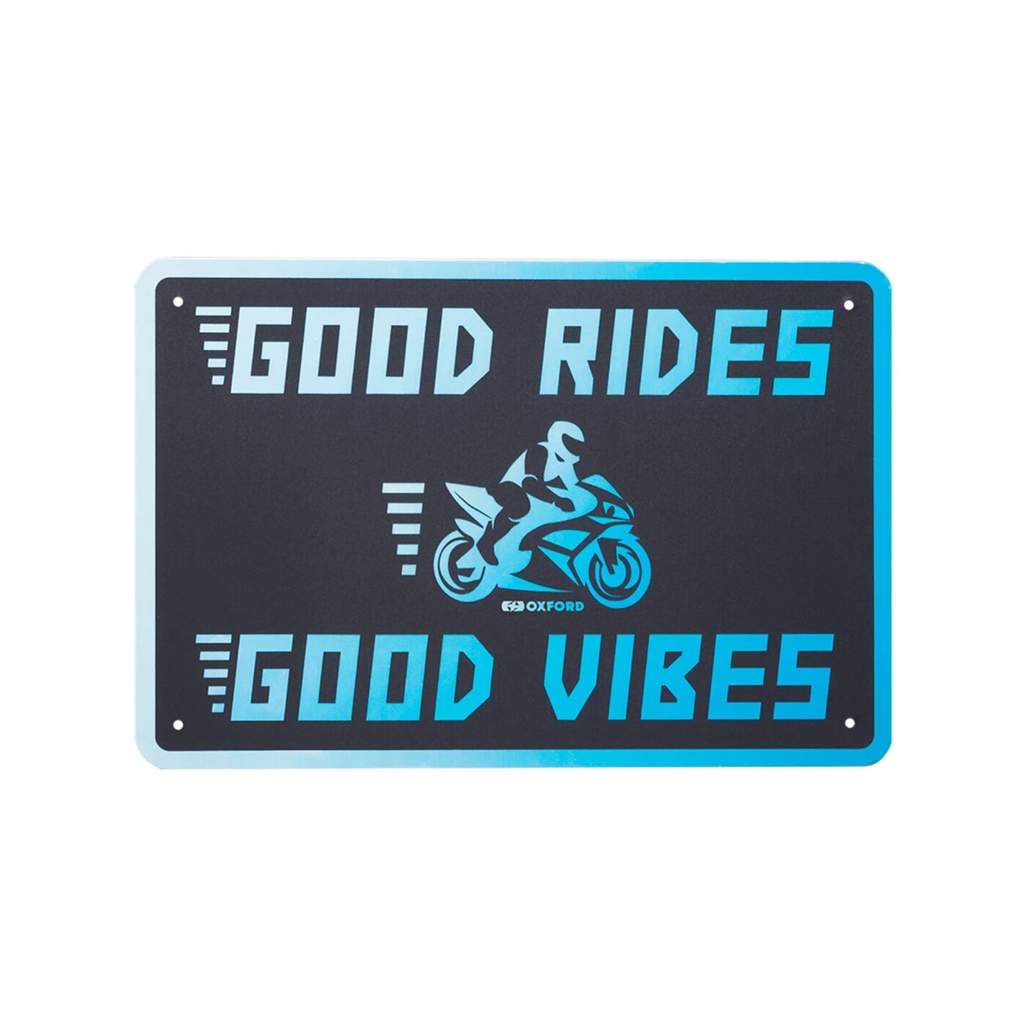 Oxford Garage Metal Sign: \"Good Vibes\"