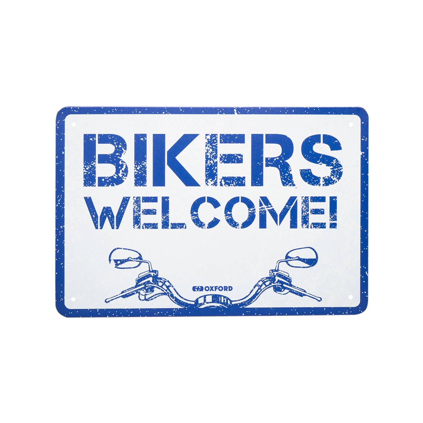 Oxford Garage Metal Sign: \"Welcome\"