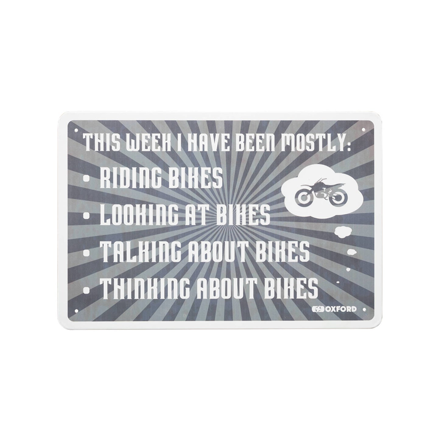 Oxford Garage Metal Sign: \"This Week\"