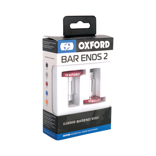 Oxford Handlebar Bar Ends 2 - Red Anodised