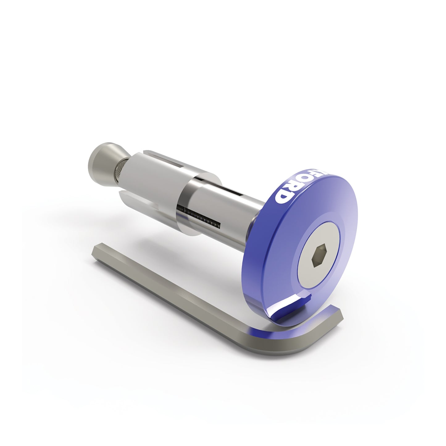 Oxford Handlebar Bar Ends 2 - Blu Anodised