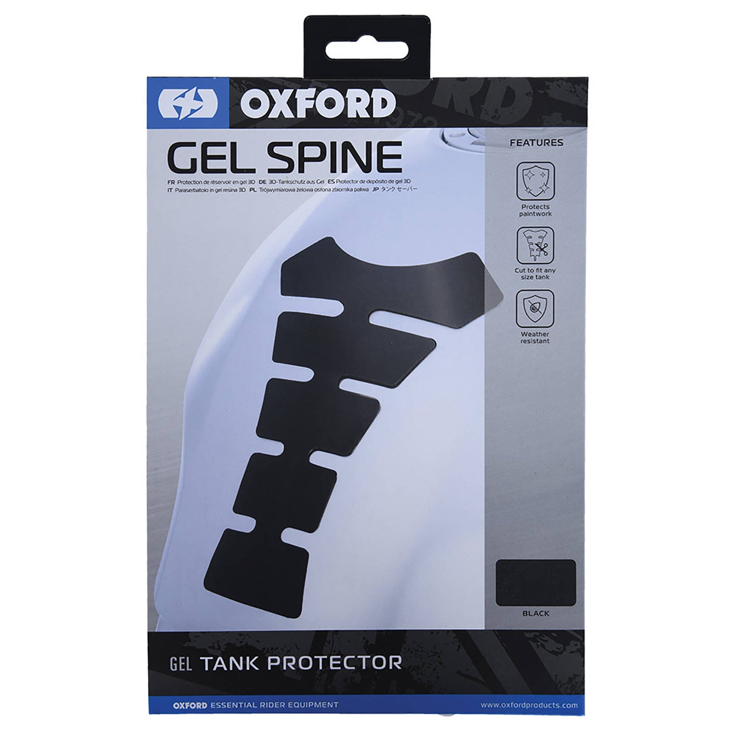 Oxford Original Spine Gel Tank Pad (Black)