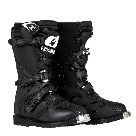 ONEAL RIDER YOUTH BOOTS - BLACK CASSONS PTY LTD sold by Cully's Yamaha