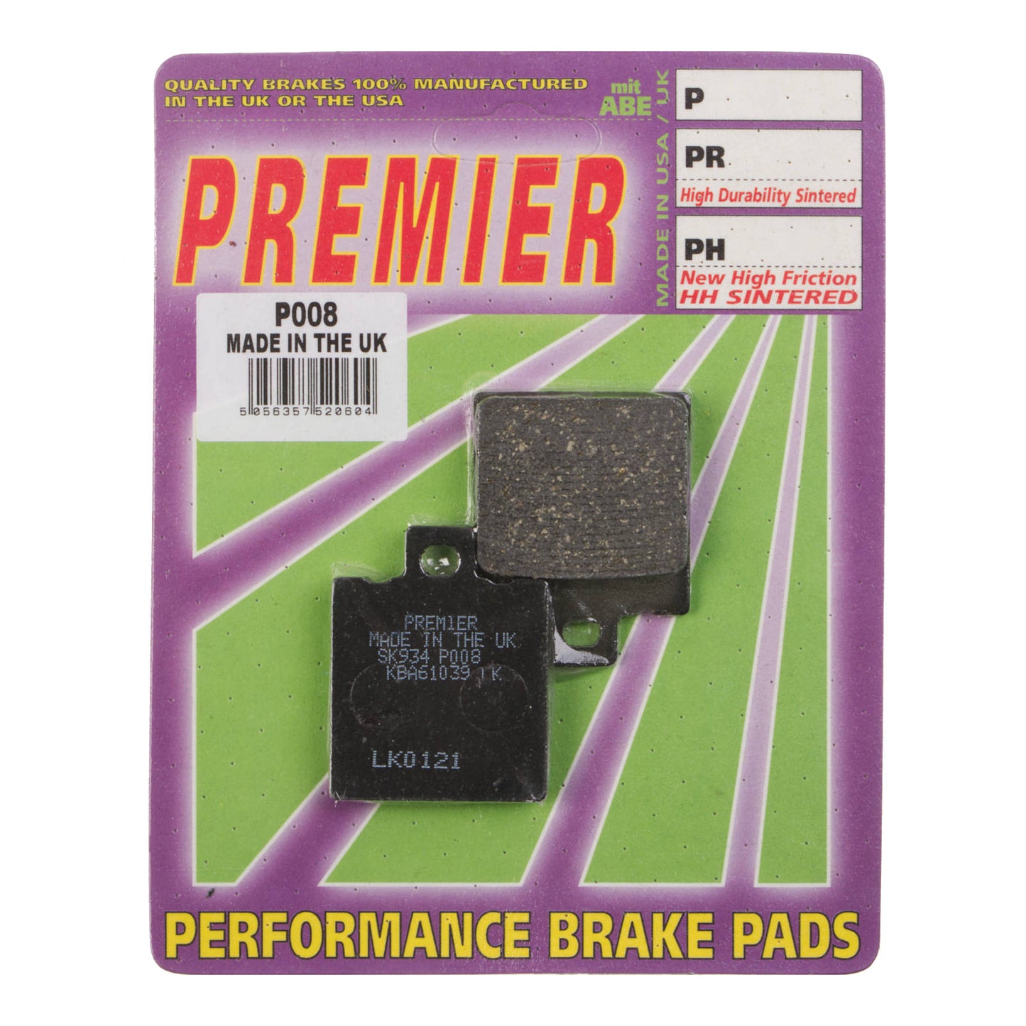 Premier Brake Pads - P-SC Organic Scooter