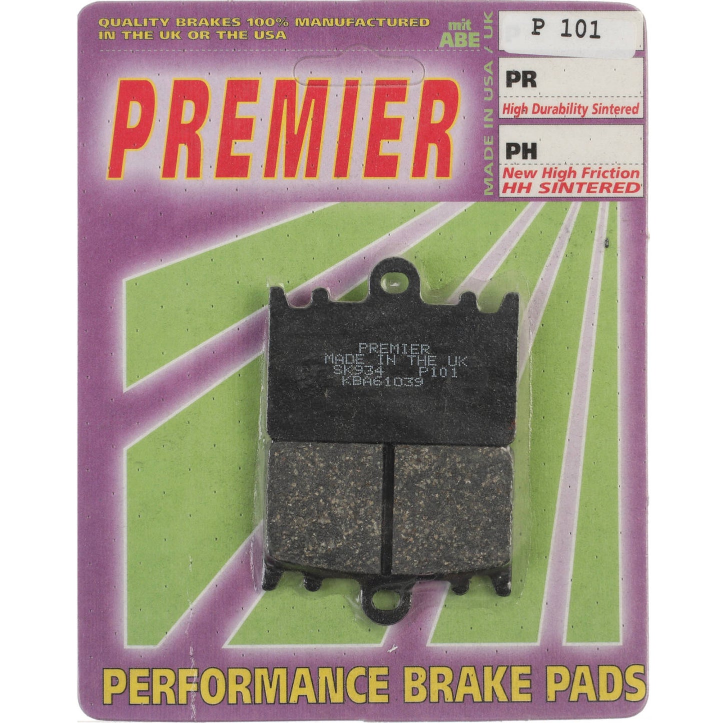 Premier Brake Pads - P Organic Standard