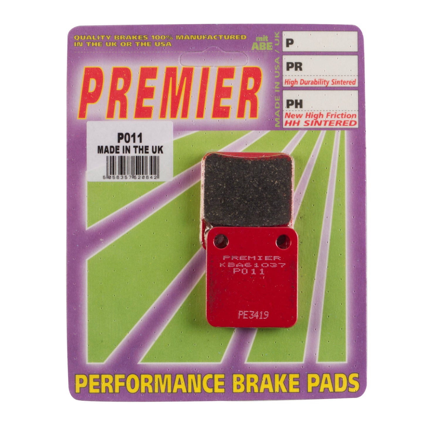 Premier Brake Pads - P Organic Standard