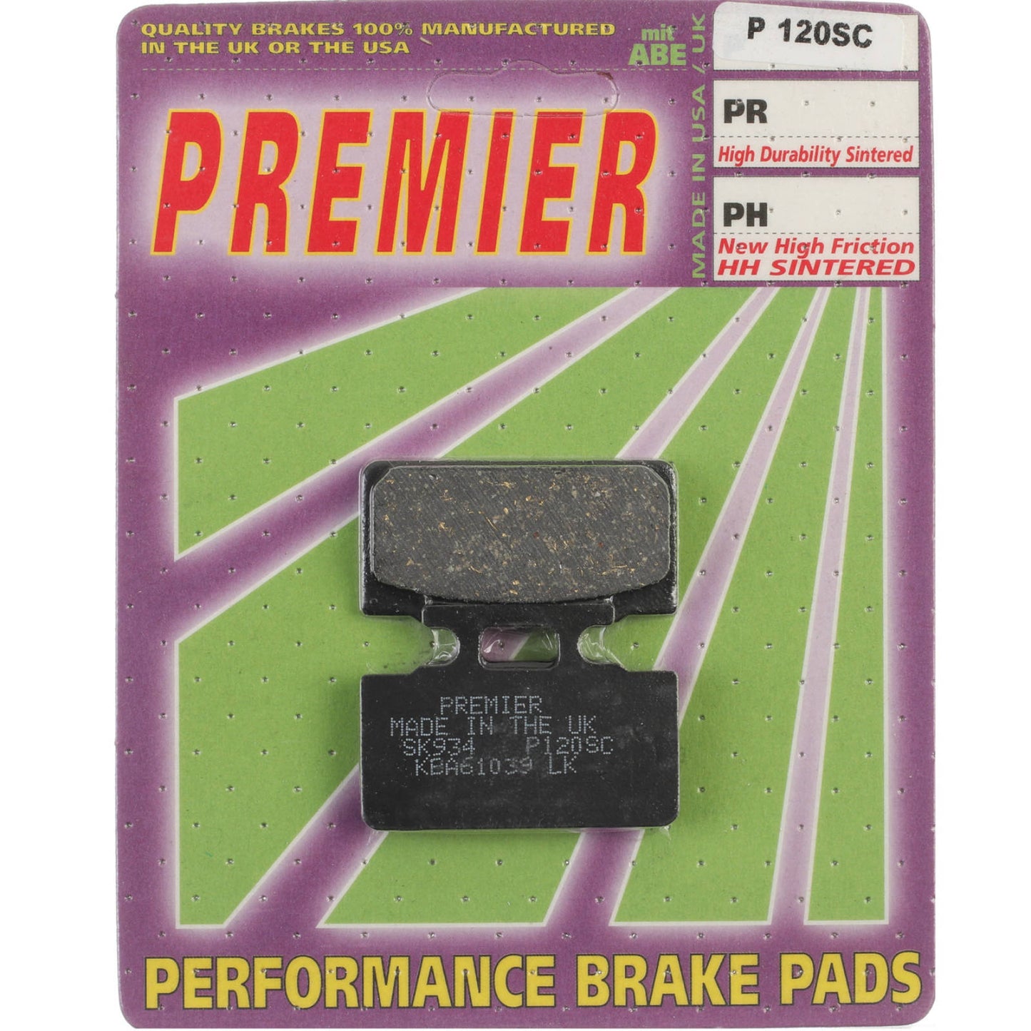 Premier Brake Pads - P Organic Standard