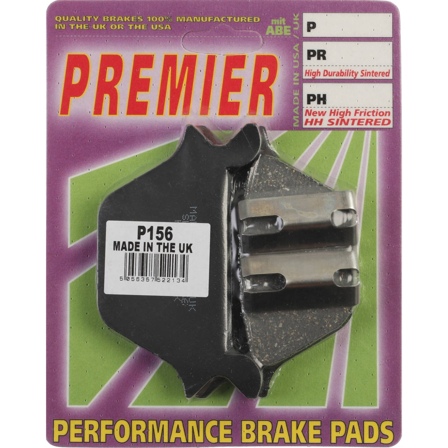 Premier Brake Pads - P Organic Standard